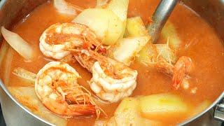 แจกสูตร แกงส้มมะละกอกุ้งสด! ทำง่าย รสชาติไทยแท้ Spicy Papaya Soup with Fresh Shrimp