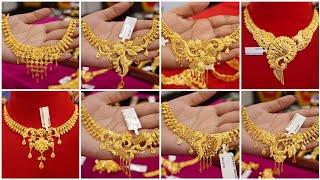 Gold Necklace Designs 2024 / Gold Necklace Designs With Price /Gold Haar Design With Price 2024 ||