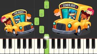 The Wheels On The Bus - Super Easy Piano Tutorial