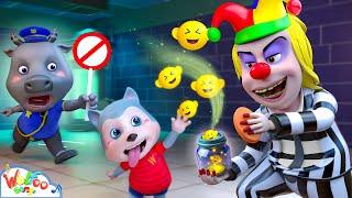 No, He's NOT a CLOWN - Police Rescue Song | Baby Thief Songs | Wolfoo Kids Songs