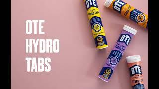 Need an electrolyte hydration drink? Check out the OTE Sports Hydro Tab Range