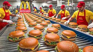 How McDonald's BURGERS are made - Industrial Process