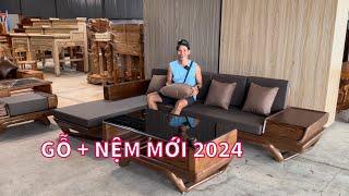 Chiêm Ngưỡng Bộ bàn ghế sofa gỗ Nệm hiện đại đẹp mới năm 2024