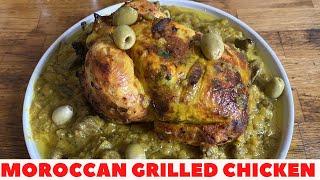 Moroccan grilled chicken with saffron and pickled lemon + Gravy