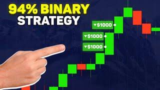 Simple 94% Binary Options STRATEGY from $3 to $3,515 Live Trade Pocket Option