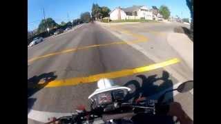 XL600R Ride around the block - with a DEAD stator (ignition coil)