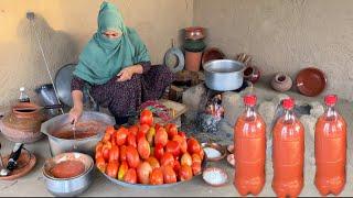 Ramzan prep make and store tomatoes ketchup ️homemade tomato ketchup