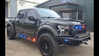 Ford Raptor Feniex Police Lights EFS Houston Emergency Fleet Service