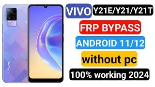 Vivo Y21A, Y21e, Y16 ,Y100,Y02,Y01 Android 11 ,12,13 Frp Bypass Without Pc In 2024| All Vivo frp