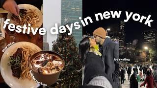 NYC FESTIVE DAYS | winter markets, ice skating, rockafeller center, gift shopping & holiday cheer