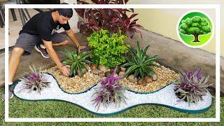  DIY - GARDEN DECORATION 12 / GARDEN WITH STONES