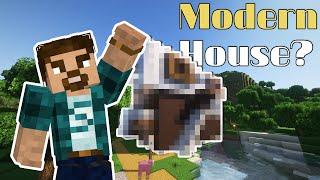 Modern box style Minecraft starter house #speedbuilding