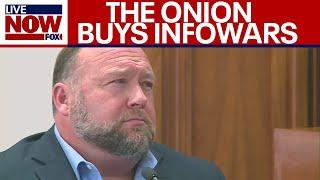 BREAKING: The Onion buys Alex Jone's Infowars in auction | LiveNOW from FOX