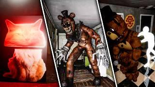 3 FNAF Fangames featuring my Cat, Myself and a Tall Freddy