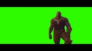 Thanos reutrns home greenscreen