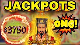 THESE JACKPOTS CHANGED MY ENTIRE VEGAS TRIP!!! GOLDEN CENTURY FOR THE WIN!!!!!!