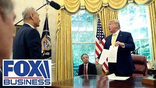 Trump, Chinese Vice Premier detail phases of partial US-China trade deal