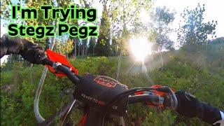 First Dirt Bike Ride with My Stegz Pegz!