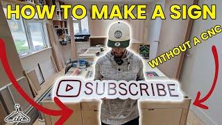 I Made a 3d SUBSCRIBE Sign Without a CNC (Hint - Creality Falcon 2)