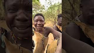 Hadzabe Tribe bushmen try to say Central Africa Republic country name 
