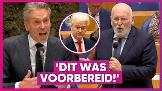 Wilders handelt als schuduwpremier, Timmermans woest