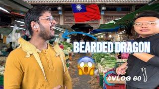 Bearded Dragon Spotted at a Taiwanese Veggie Market! | INDIAN IN TAIWAN