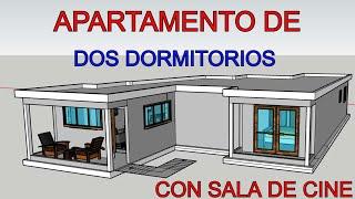 COMO HACER EL PLANO DE UN APARTAMENTO CON SALA DE CINE EN UN 3ER PISOS