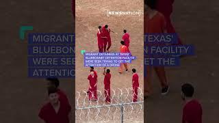 Migrants held in Texas spell out 'SOS' with their bodies