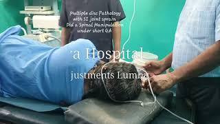 Chiropractic adjustments | Lumbar spine, Multiple disc Pathology | Lt SI joint sprain | Adamya HospV