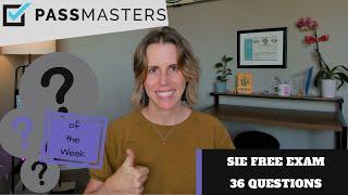 36 SIE Exam Questions - Topics You Must Know With Suzy