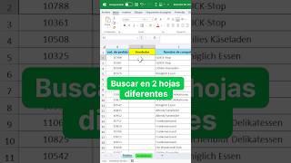 BUSCARV en 2 hojas diferentes de Excel #excel #microsoftexcel #excelavanzado