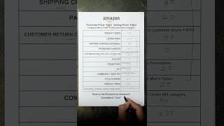 Profit calculator for Amazon | How to calculate profit on amazon seller #shorts #ecommerce