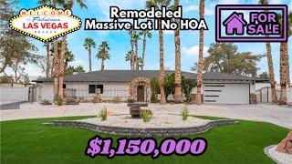 Single Story Las Vegas Home for Sale | Warm Springs Ranch Estate | Massive Lot | No HOA