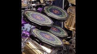 A demonstration of Danny Carey's Mandala drum triggers from the Tool tour.