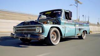 Garage Built ALL MOTOR Custom Chevy C10 Truck Throwdown! [4K]