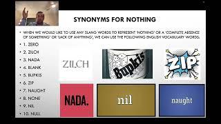 English Slang #19 - 'Synonyms for Nothing'