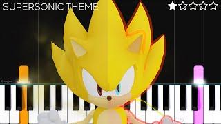 Super Sonic Theme | EASY Piano Tutorial l