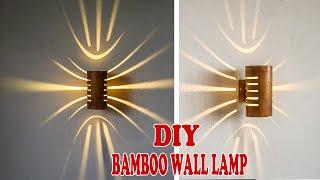 Modern Lighting Ideas From Bamboo | Wall Lamp Design Spotlight From Bamboo | BinCrafts