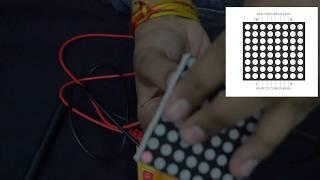 Interfacing of 8x8 Led-matrix with Arduino