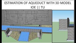 ESTIMATION OF AQUEDUCT WITH 3D MODEL|| AQUEDUCT ESTIMATE