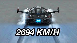 100000 HP Koenigsegg Jesko Black Devil [0-2694 KM/N] at Endless Floor