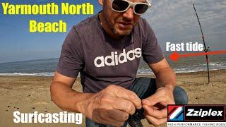 Surfcasting at Yarmouth North Beach