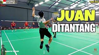 RAJA TARKAM JUAN / ALWI Ditantang Tarung Bebas Badminton VS Rising Star Tarkam