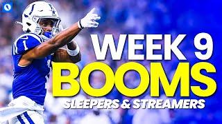 Must START 'EM Sleepers and Boom Value Plays - Week 9 Fantasy Football