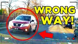 WRONG WAY! Insane Drivers..