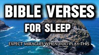 Fall Asleep In God's Word [Try Listening for 3 Minutes!] | Bible verses for sleep | With Rain