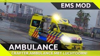 GTA 5 EMS MOD ambulance  - Crafter ambulance met luchthoorn!