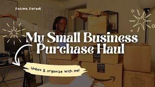 ALL the supplies I purchased to start my small business | Amazon Small business supplies haul