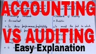 Accounting vs Auditing|Difference between accounting and auditing|Accounting and auditing difference