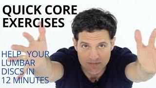 Quick Standing Core Workout to Stabilize your Lower Back - Great for Lumbar Discs